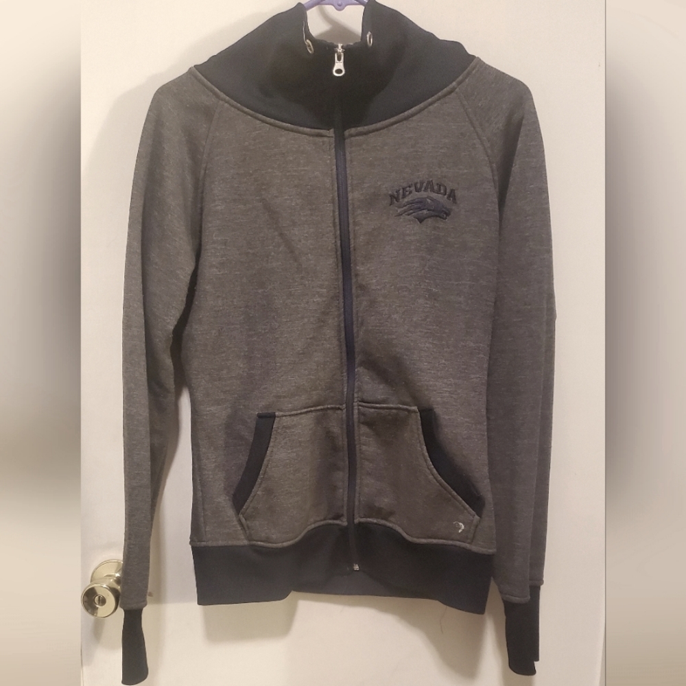 Grey and Blue Wolf Pack jacket. Size Medium.
